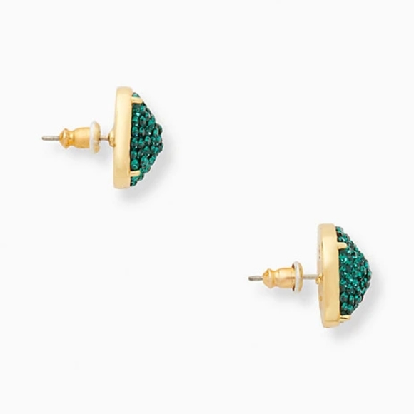 NEW Kate Spade Clay Pave Small Square Studs - Picture 2 of 7